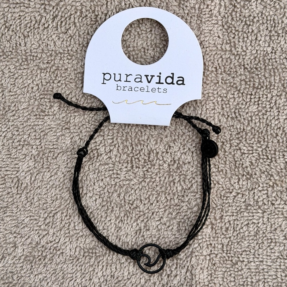 Pura Vida Black Adjustable Bracelet